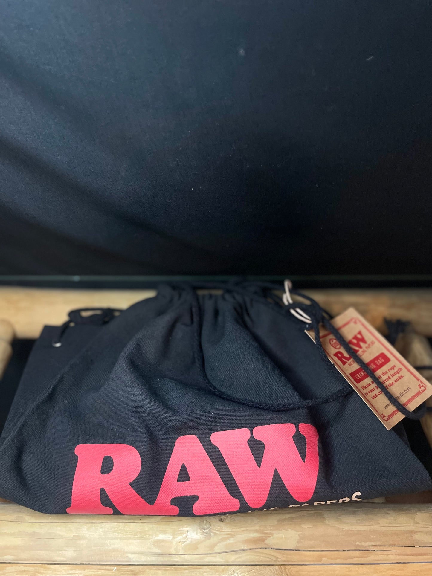 Raw Crawstring Bag