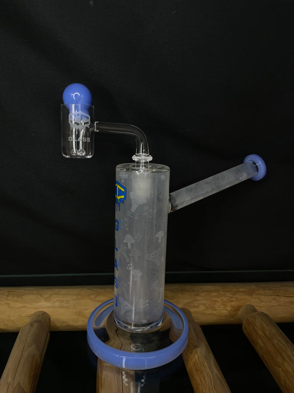 IC - Frosted Mushroom Dab Rig