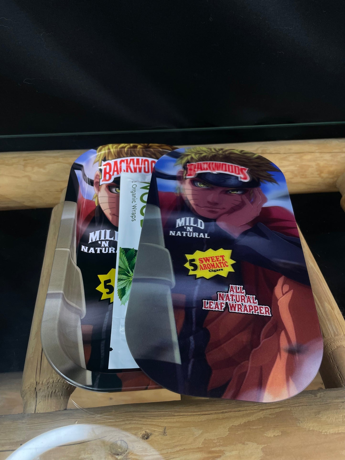 Backwoods Naruto Rolling Tray w/ Magnetic Lid
