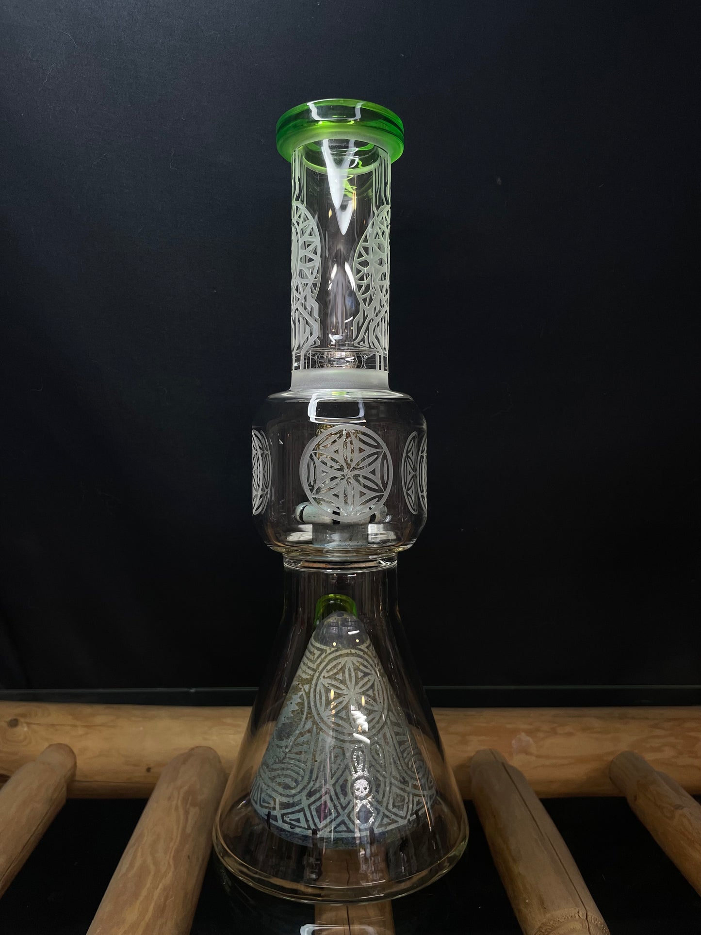 Etched Glass Bong