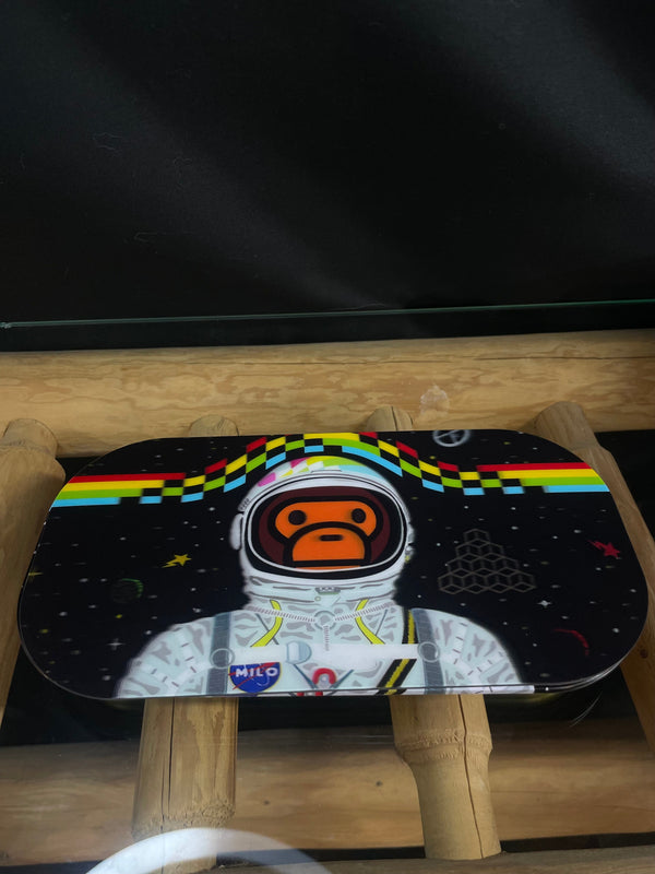 Space Monkey Rolling Tray w/ Magnetic Lid